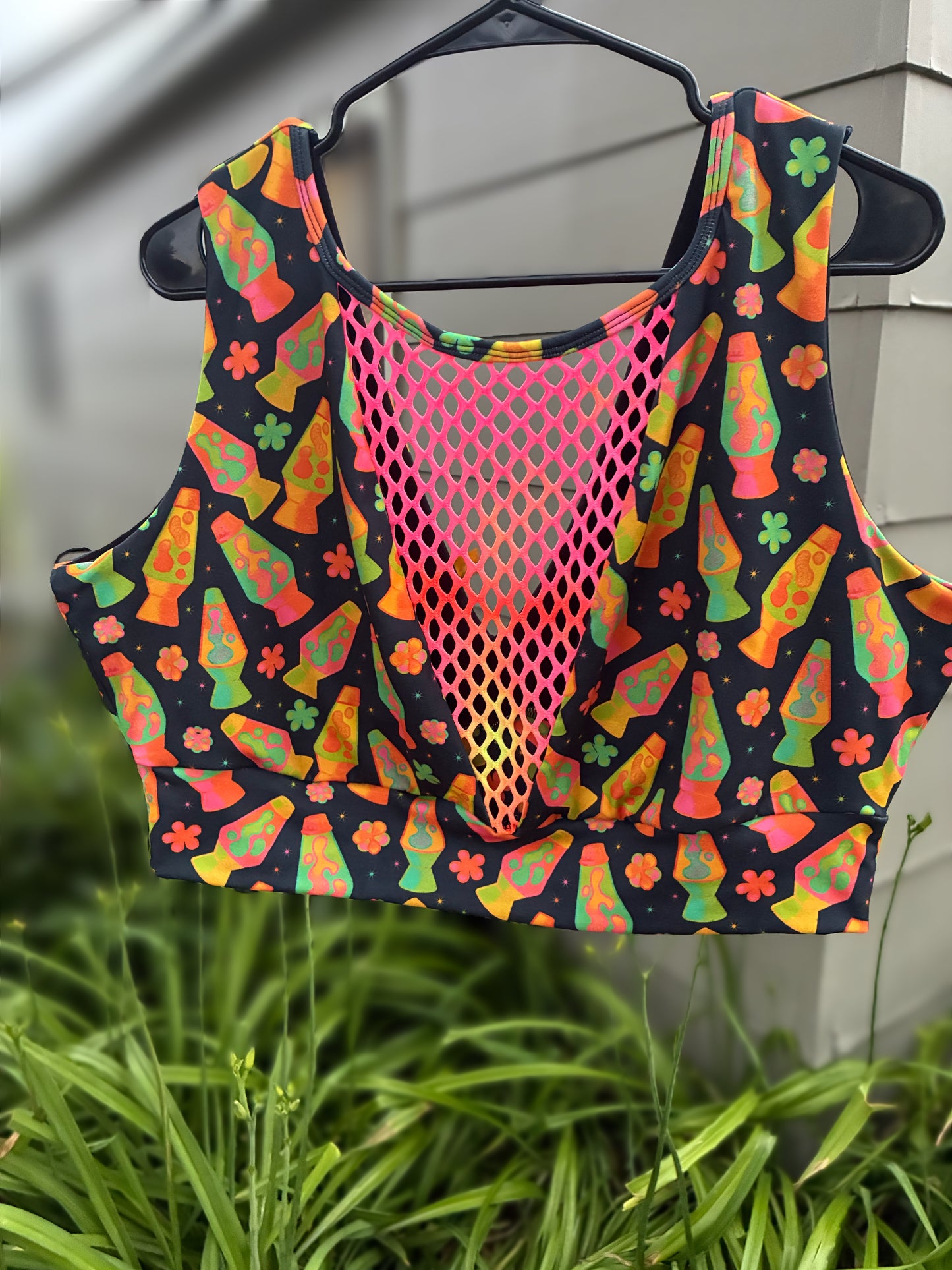 Mesh Top: 3X Groovy Lava Lamps