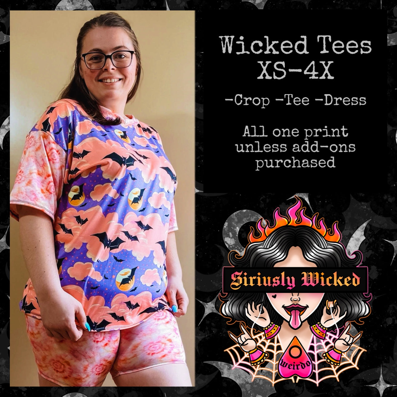 Wicked Tee-Crop, Tee, & Dress