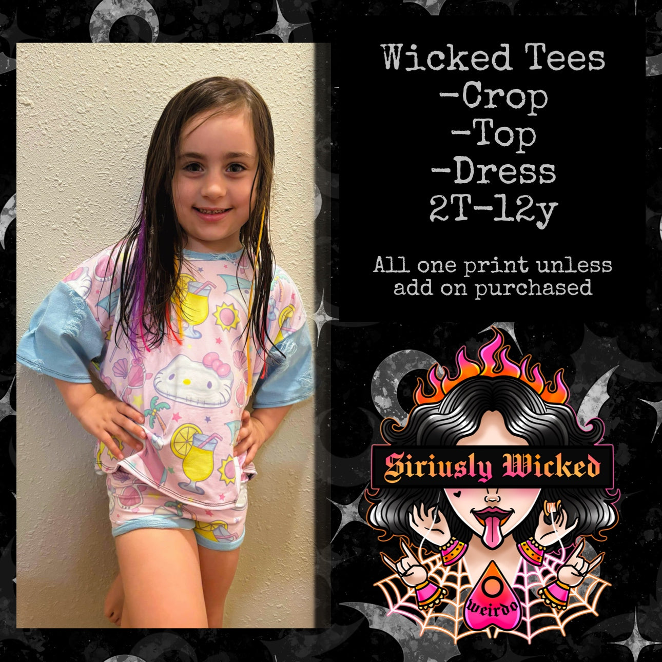 Kids Wicked Tee-Crop, Tee, & Dress