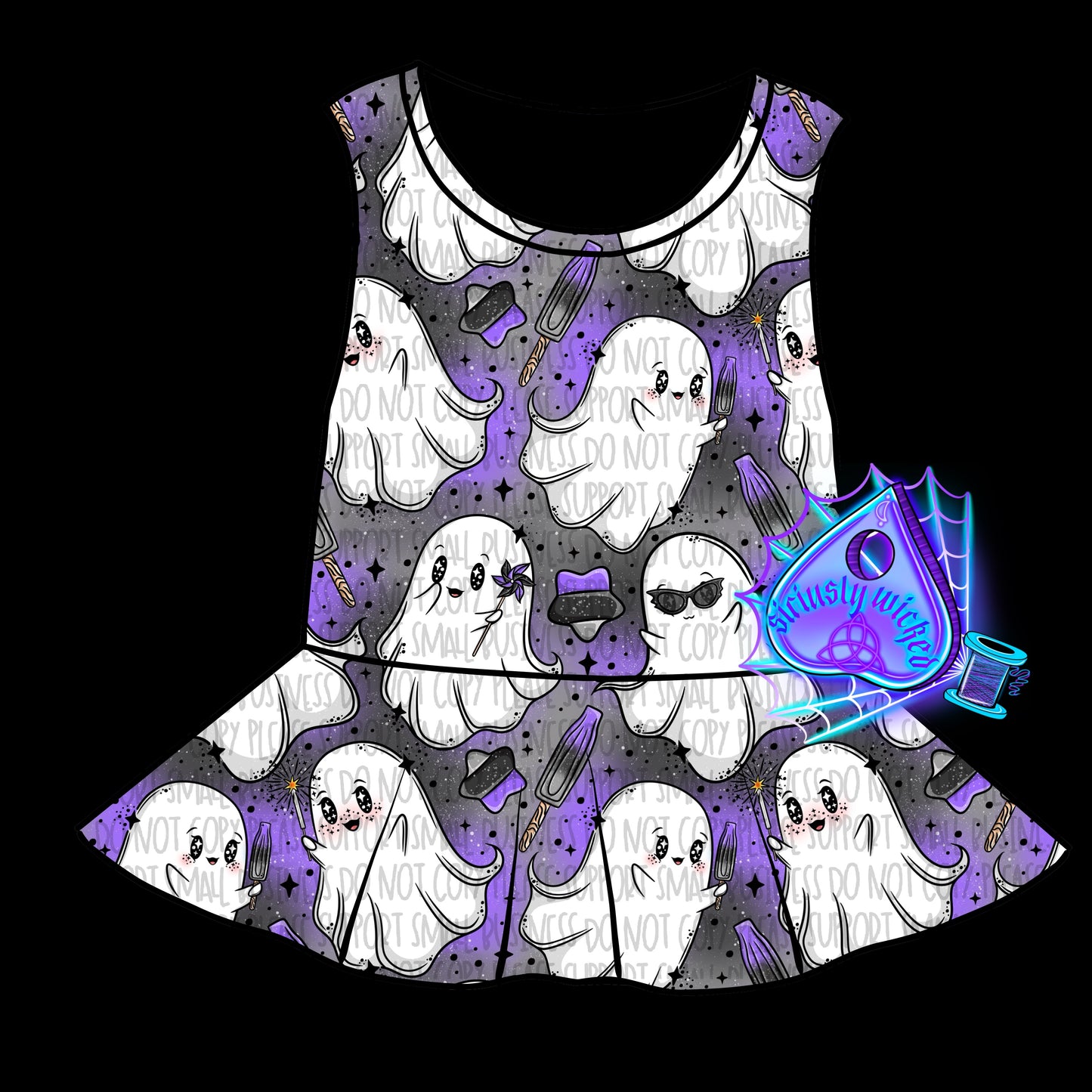 Kids Tank Top, Crop, Peplum