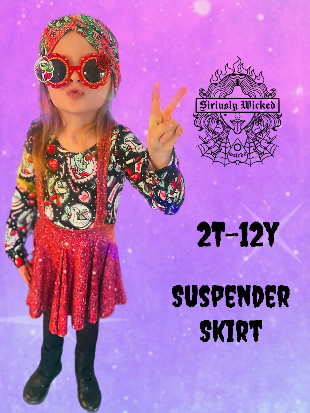 Kids Suspender Skirt