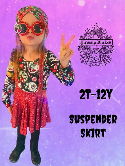 Kids Suspender Skirt