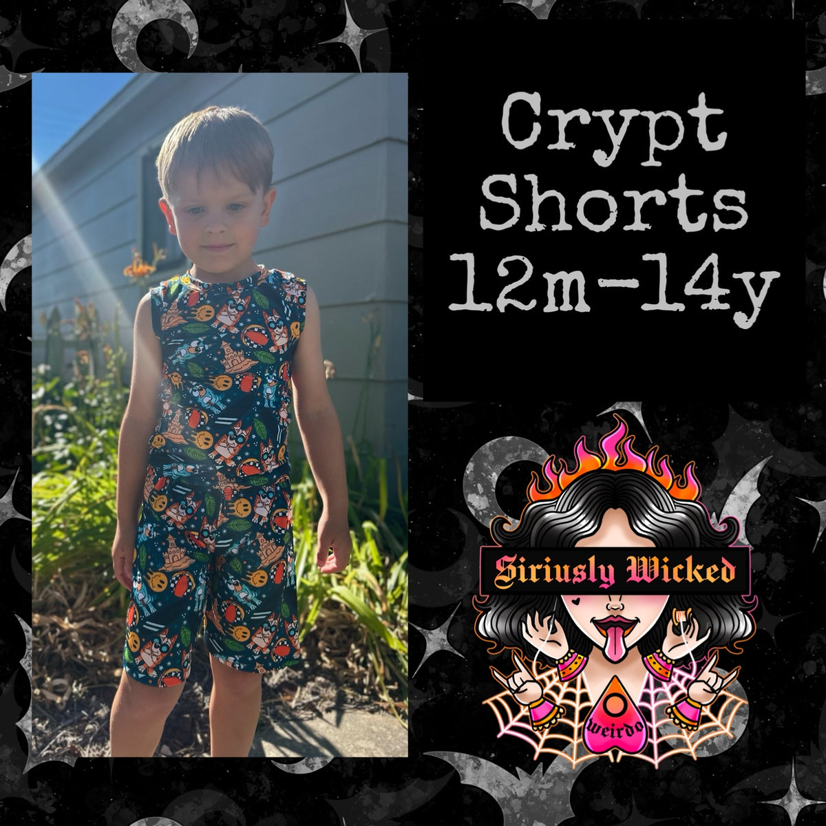 Kids Crypt Shorts