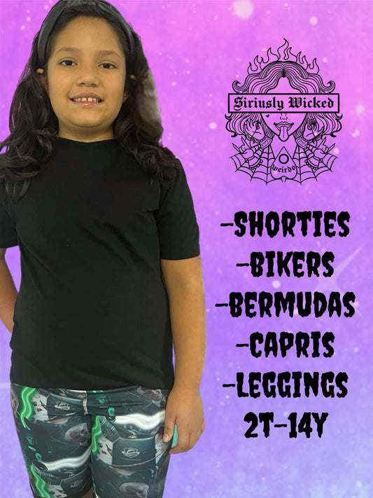 Kids Shorties, Bikers, Bermudas, Leggings, & Joggers