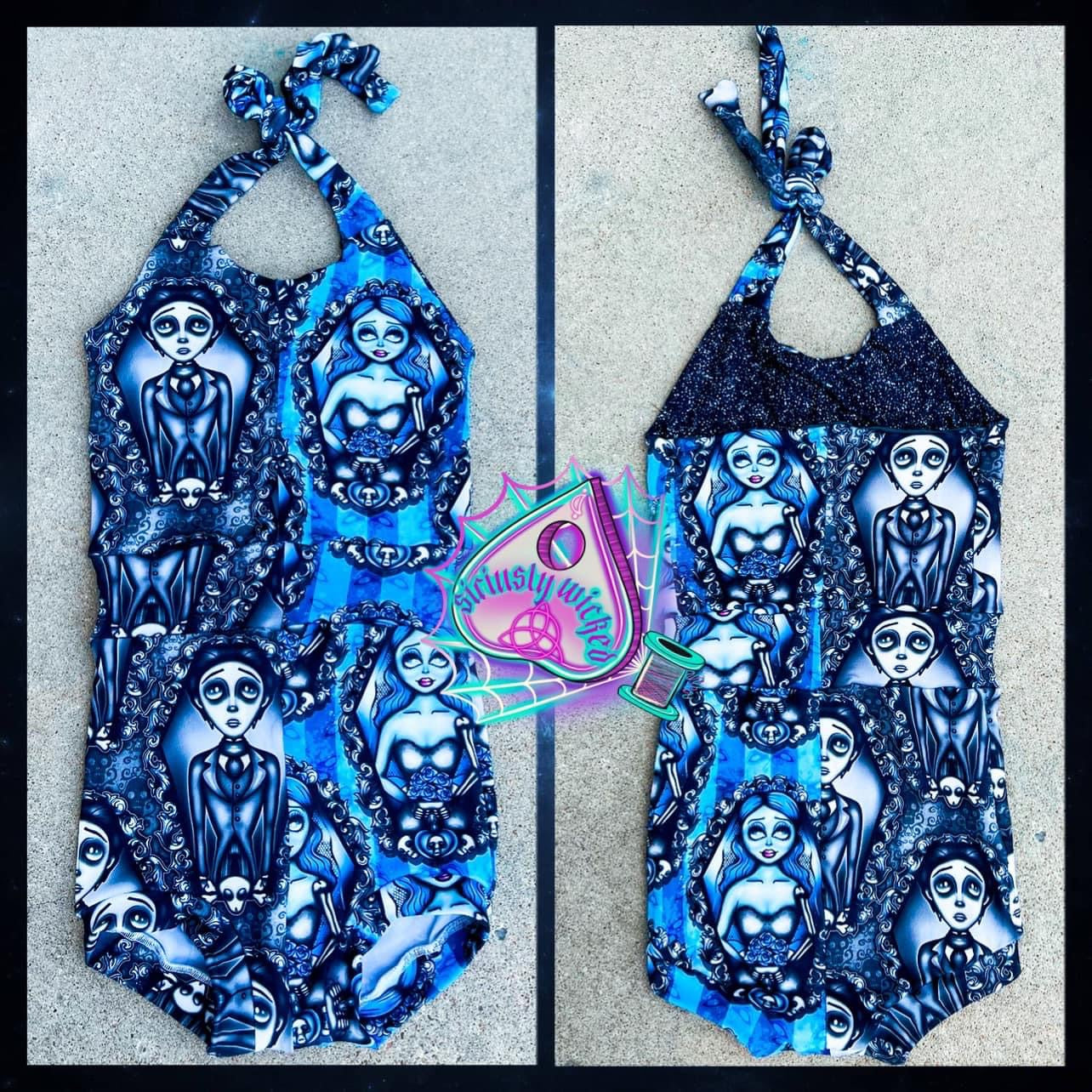 Kids Swim Bummie Karma Romper-all one print