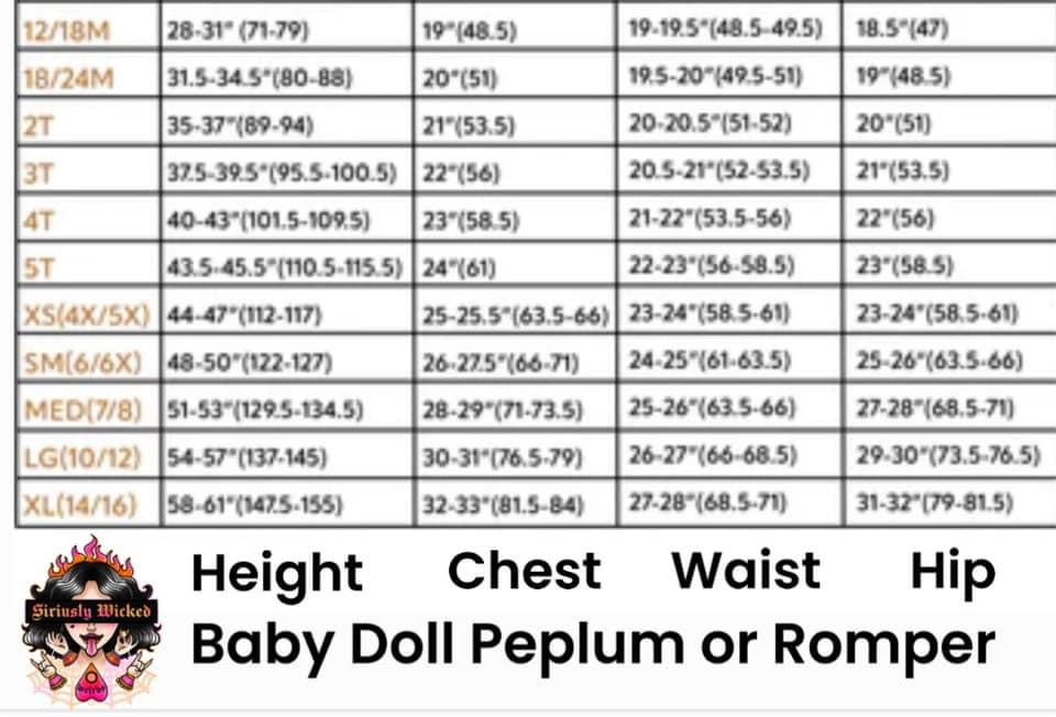 Kids Mystic Peplum Top or Romper (all one print unless add on purchased)