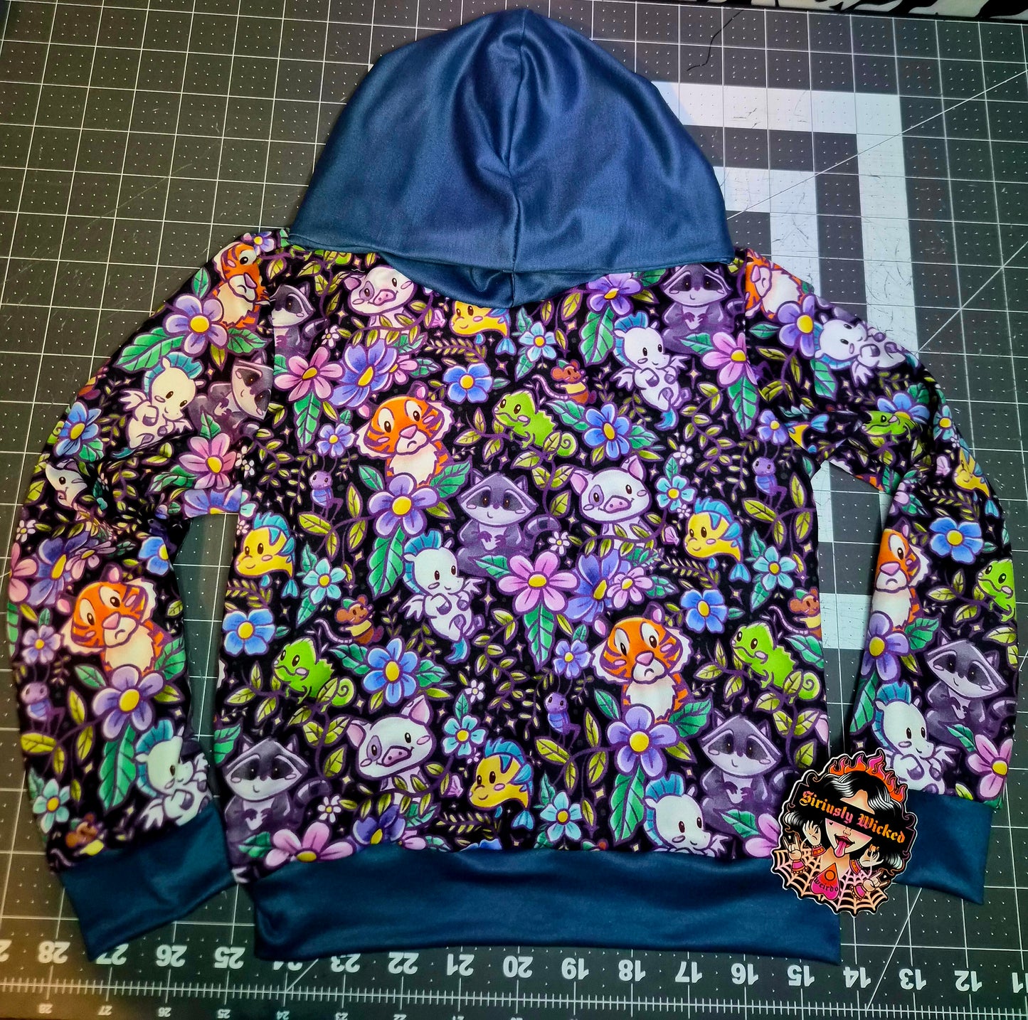 Floral Sidekicks Hooded Orion Sweater sz 4T