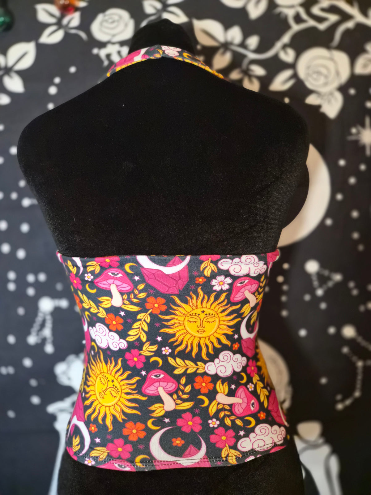 Adult XS-Celestial-Halter Top Crop
