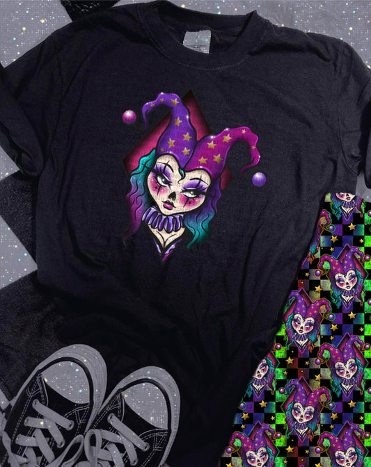 Cosmic Jester Tee or Biker Set TAT ENDS 6/26