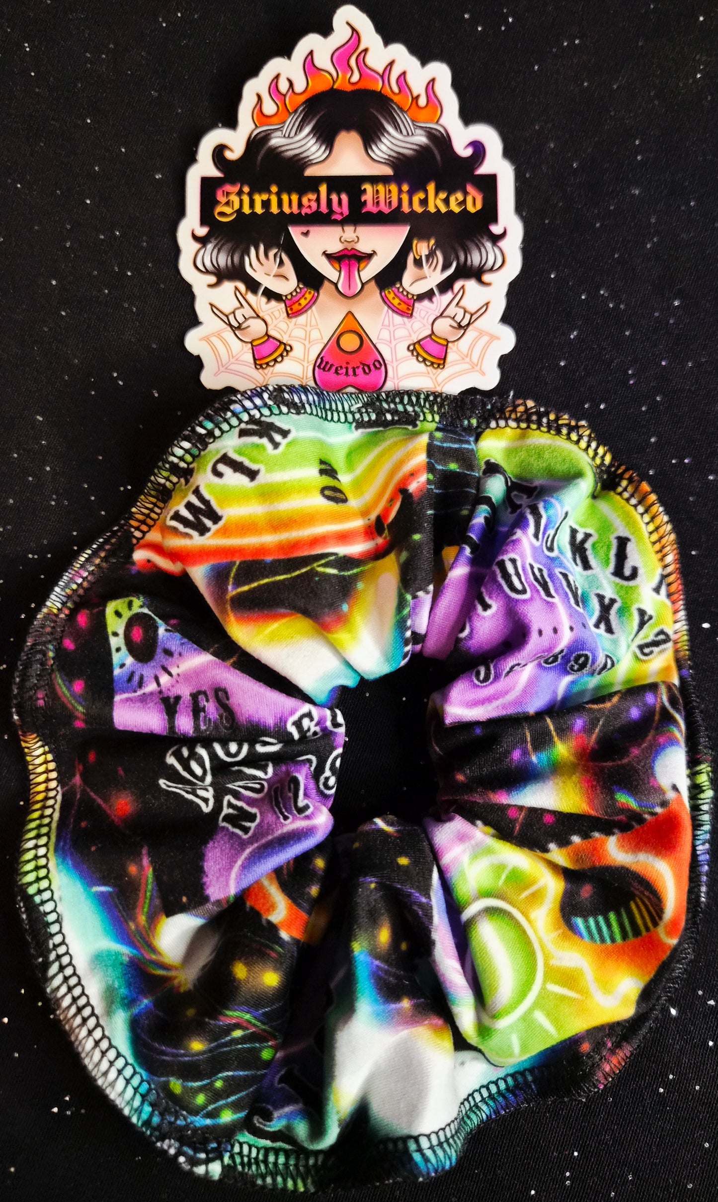 Rainbow Ouija Scrunch