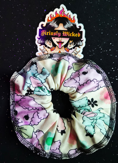 Rainbow Lambs Scrunchies