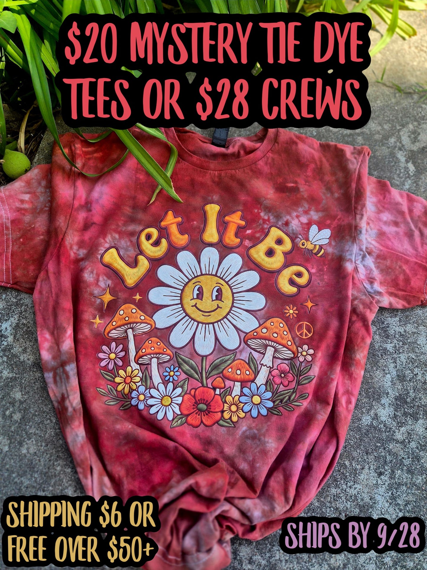 Mystery Tie Dye Tee or Crew Ticket